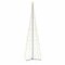 vidaXL Christmas Cone Tree Warm White Powder-coated steel, copper, PVC